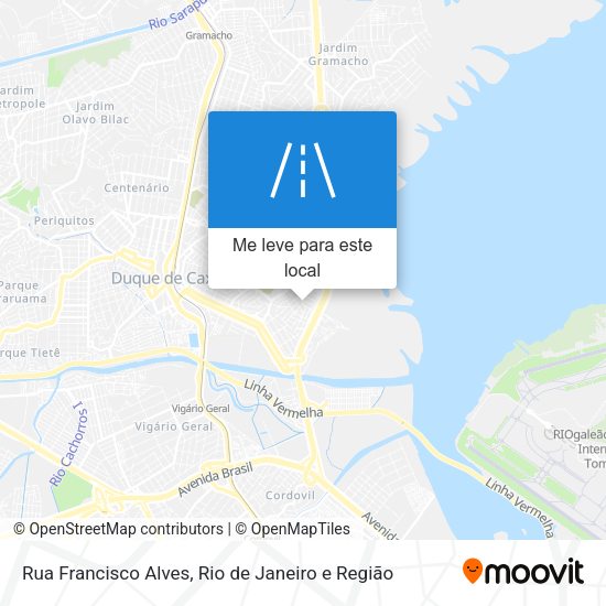 Rua Francisco Alves mapa