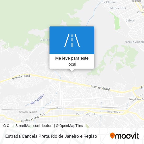Estrada Cancela Preta mapa