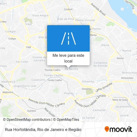Rua Hortolândia mapa