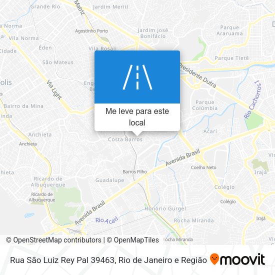 Rua Sāo Luiz Rey Pal 39463 mapa