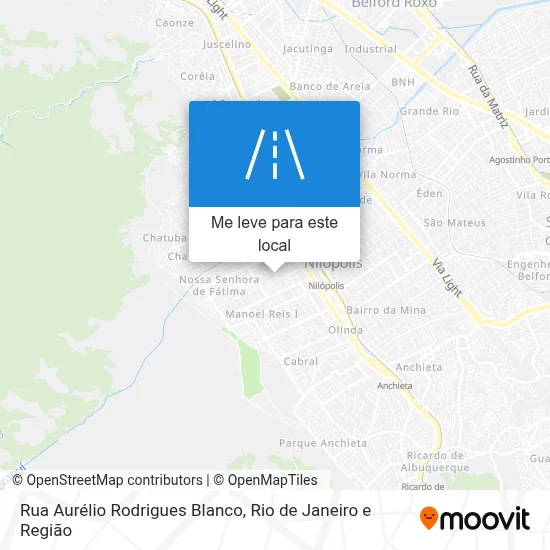 Rua Aurélio Rodrigues Blanco mapa