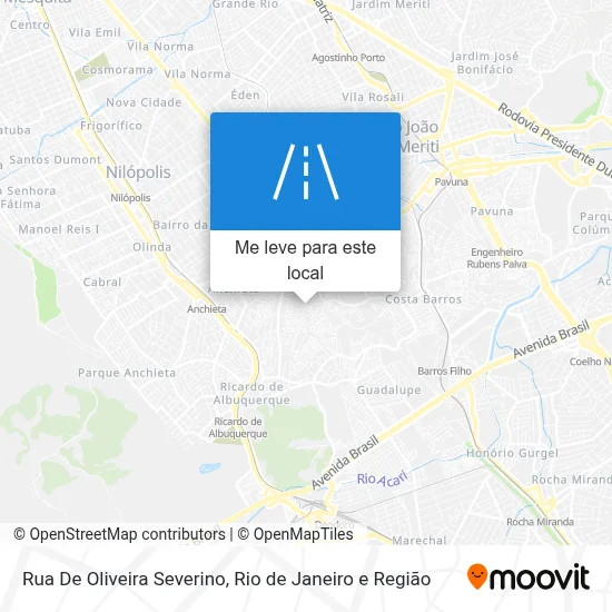 Rua De Oliveira Severino mapa
