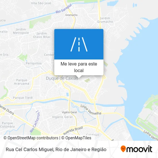 Rua Cel Carlos Miguel mapa