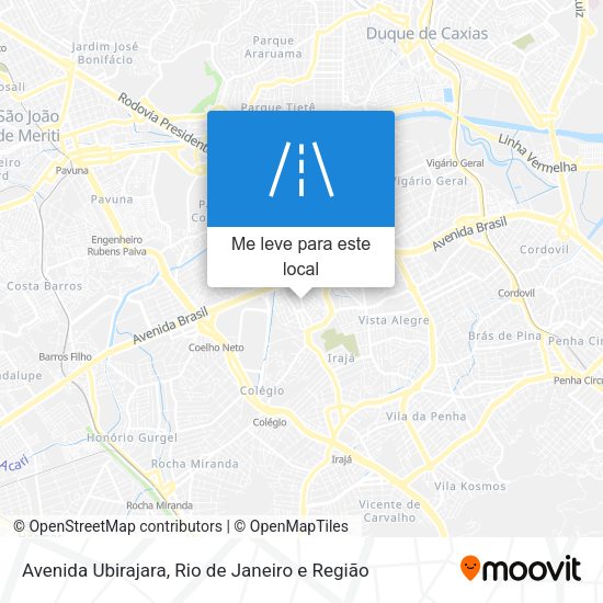 Avenida Ubirajara mapa