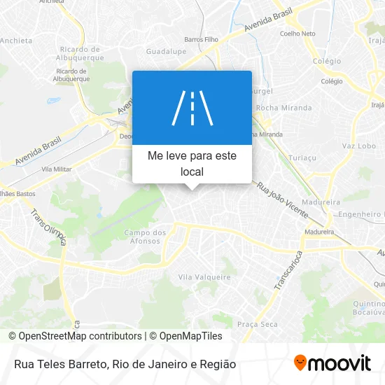 Rua Teles Barreto mapa