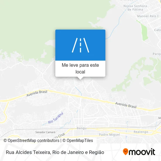 Rua Alcides Teixeira mapa