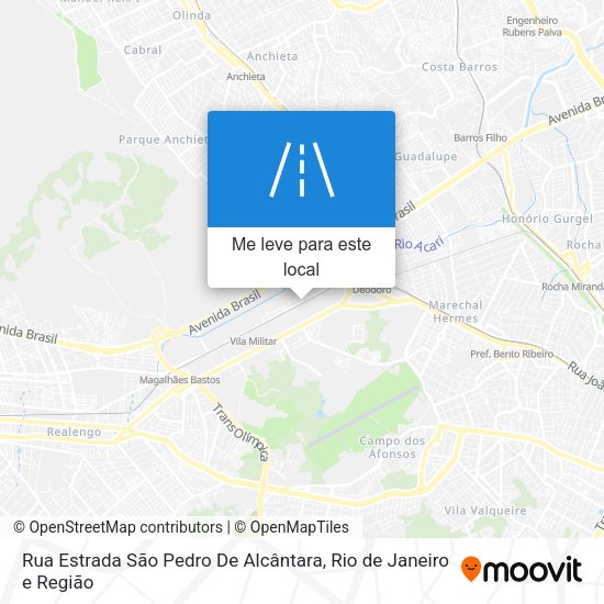 Rua Estrada São Pedro De Alcântara mapa