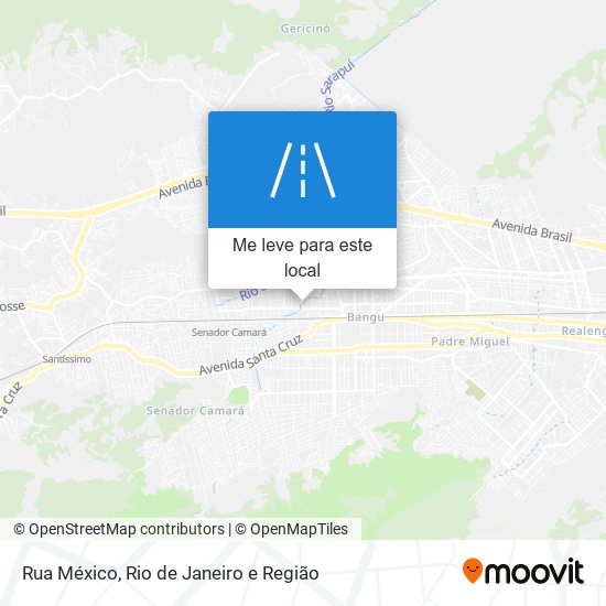 Rua México mapa