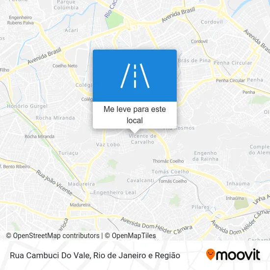 Rua Cambuci Do Vale mapa