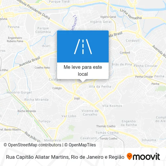Rua Capitão Aliatar Martins mapa
