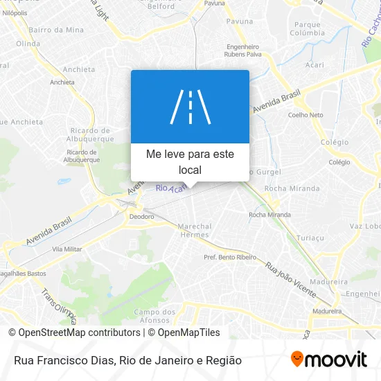 Rua Francisco Dias mapa