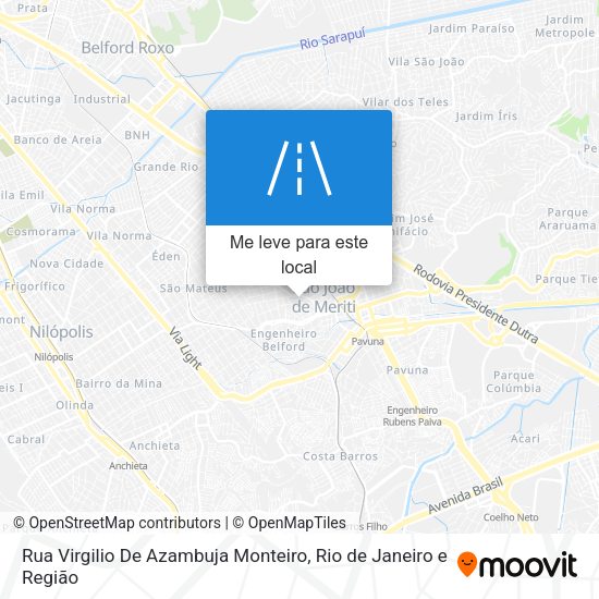 Rua Virgilio De Azambuja Monteiro mapa