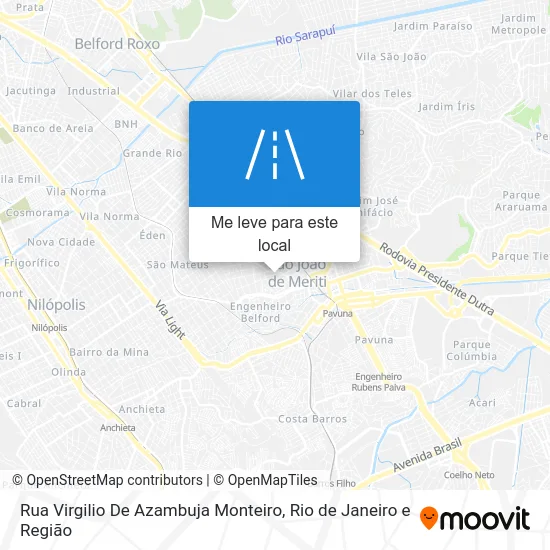 Rua Virgilio De Azambuja Monteiro mapa