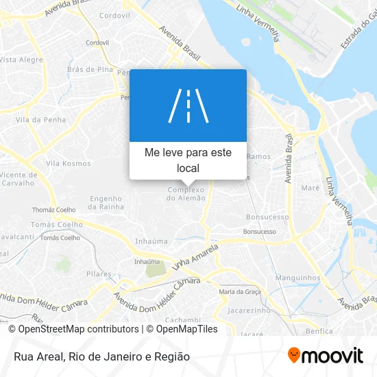 Rua Areal mapa