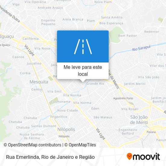 Rua Emerlinda mapa
