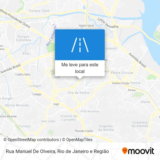 Rua Manuel De Olveira mapa