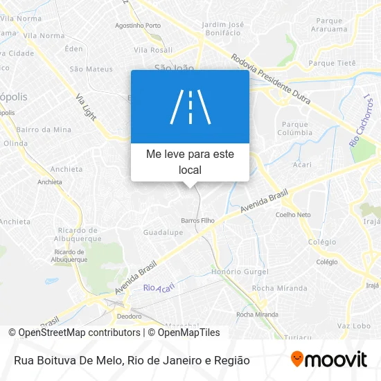 Rua Boituva De Melo mapa