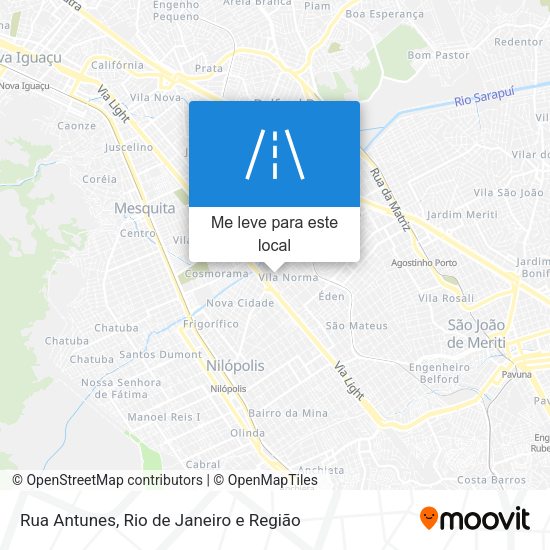 Rua Antunes mapa