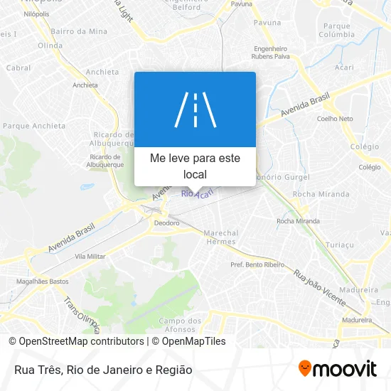 Rua Três mapa