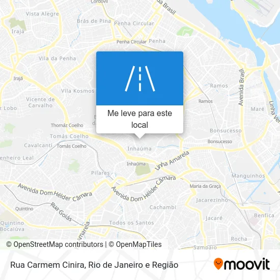 Rua Carmem Cinira mapa