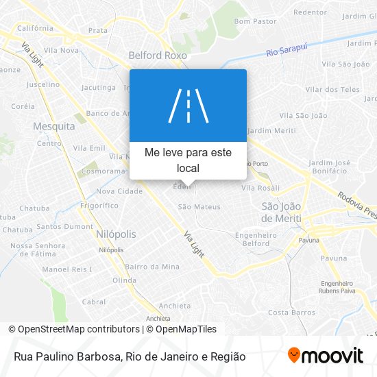 Rua Paulino Barbosa mapa