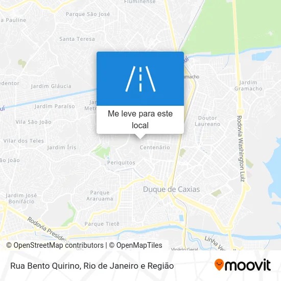 Rua Bento Quirino mapa