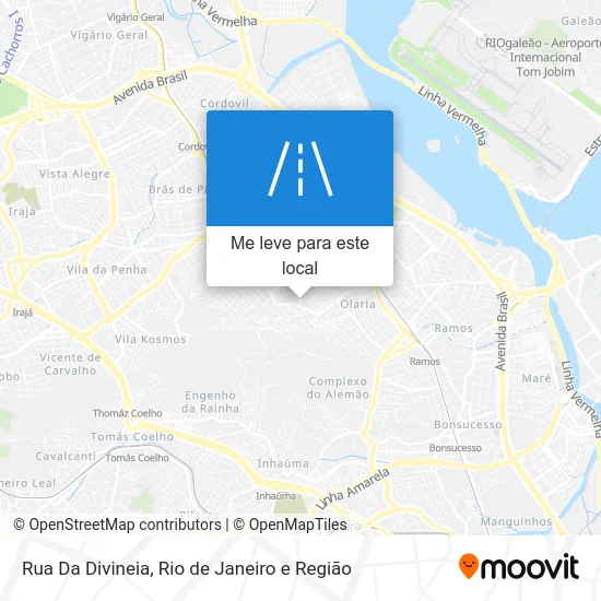 Rua Da Divineia mapa