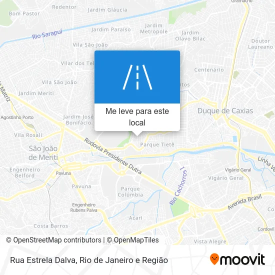 Rua Estrela Dalva mapa