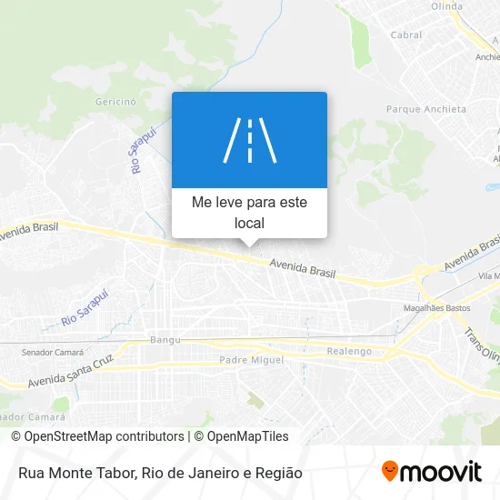 Rua Monte Tabor mapa