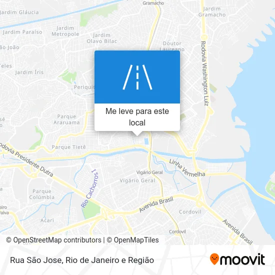 Rua Sāo Jose mapa