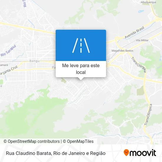 Rua Claudino Barata mapa