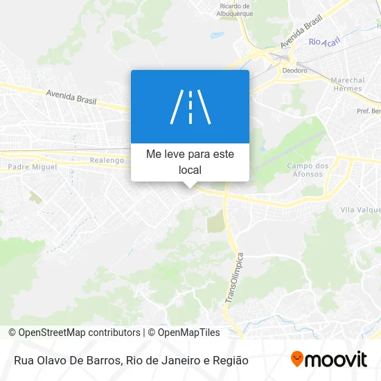 Rua Olavo De Barros mapa