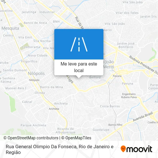 Rua General Olimpio Da Fonseca mapa