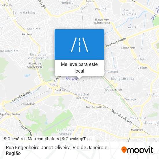 Rua Engenheiro Janot Oliveira mapa