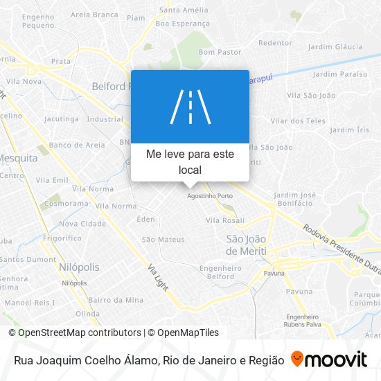 Rua Joaquim Coelho Álamo mapa