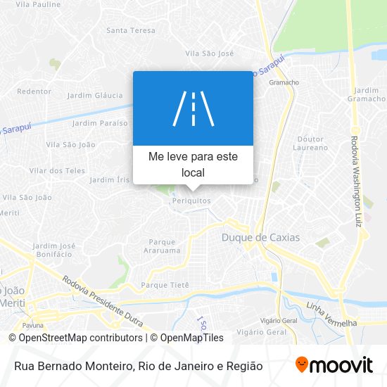 Rua Bernado Monteiro mapa