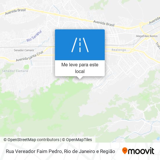 Rua Vereador Faim Pedro mapa