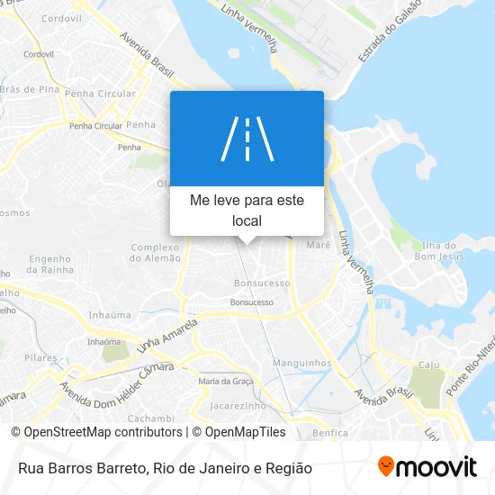 Rua Barros Barreto mapa
