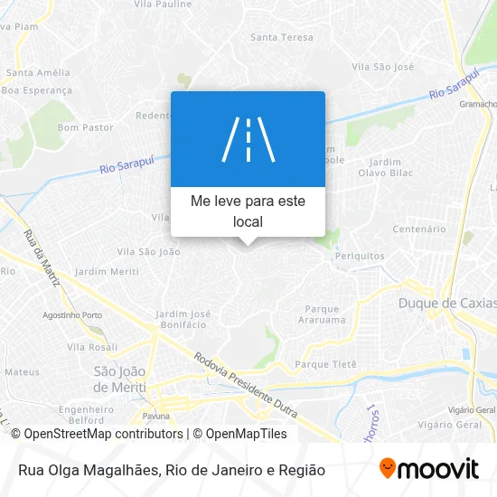 Rua Olga Magalhães mapa