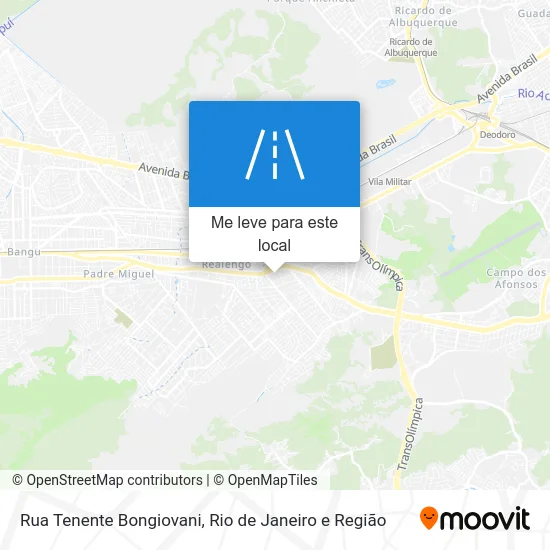 Rua Tenente Bongiovani mapa
