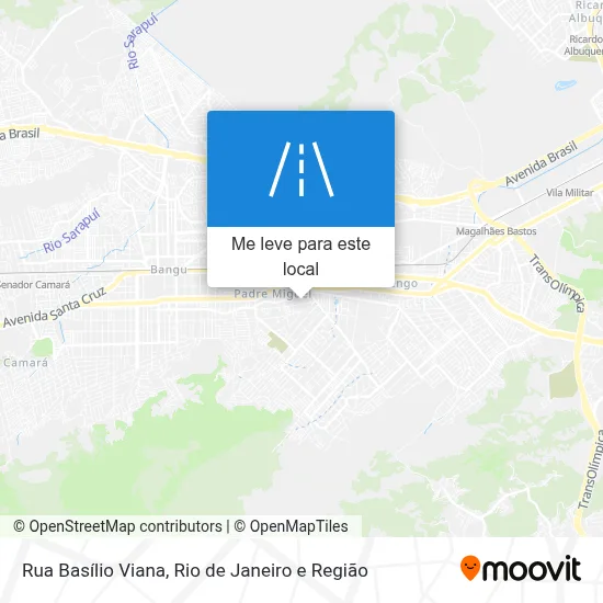 Rua Basílio Viana mapa