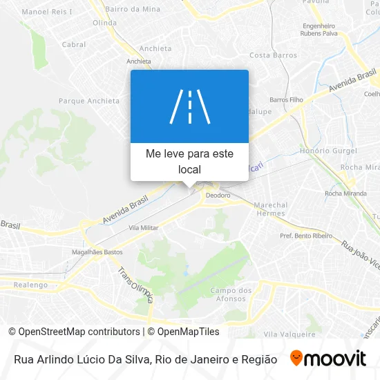 Rua Arlindo Lúcio Da Silva mapa