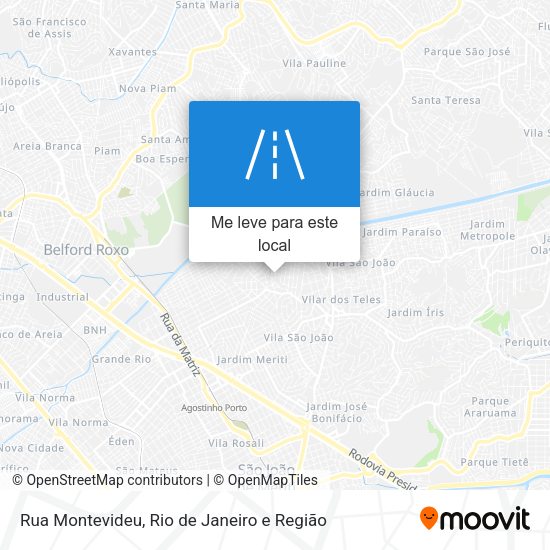 Rua Montevideu mapa