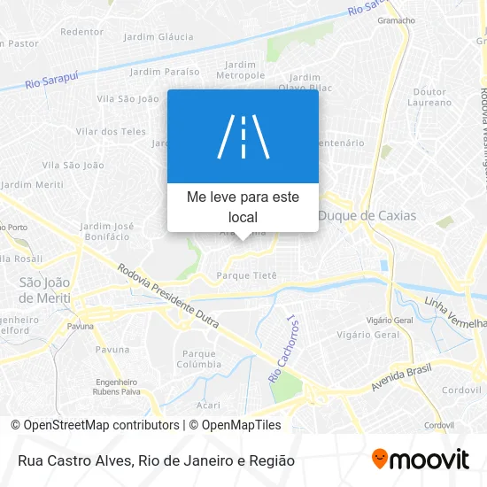 Rua Castro Alves mapa