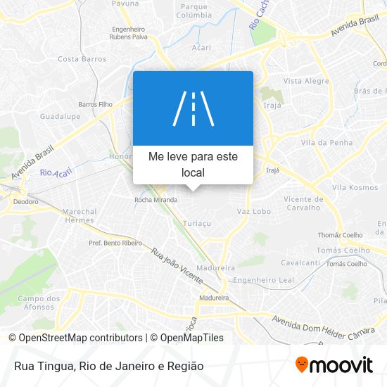 Rua Tingua mapa