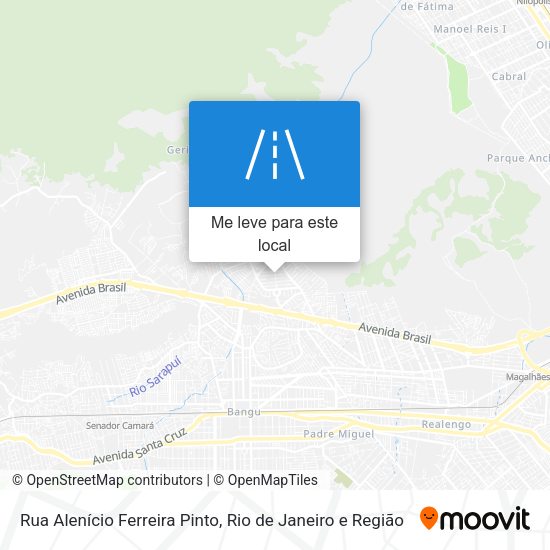 Rua Alenício Ferreira Pinto mapa