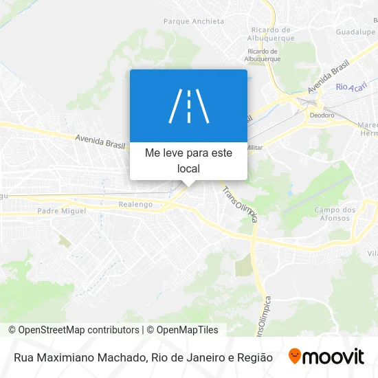 Rua Maximiano Machado mapa