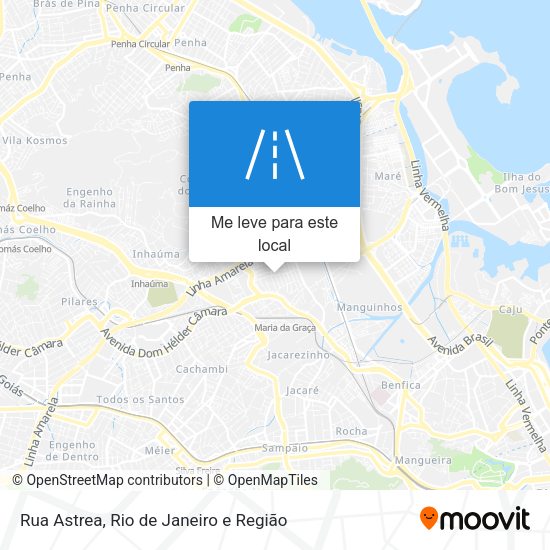 Rua Astrea mapa