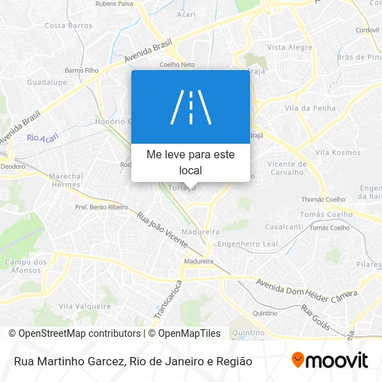 Rua Martinho Garcez mapa