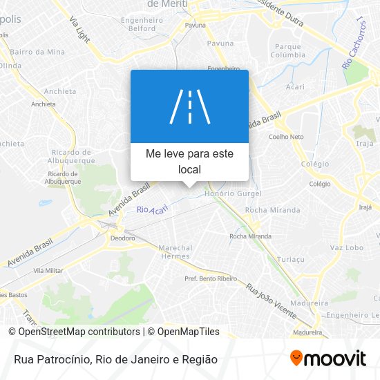 Rua Patrocínio mapa